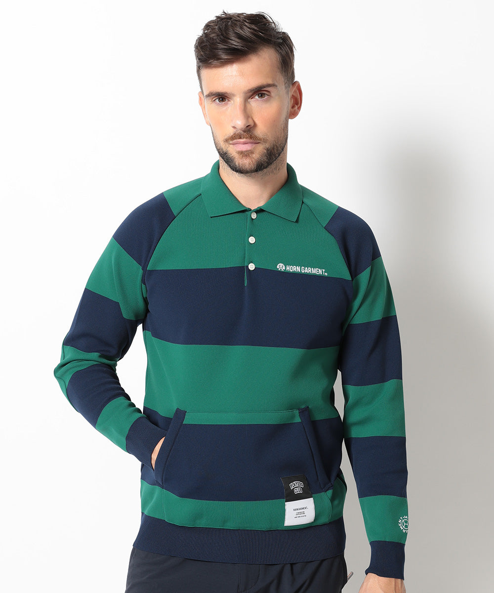 Port Border Knit Polo | MEN