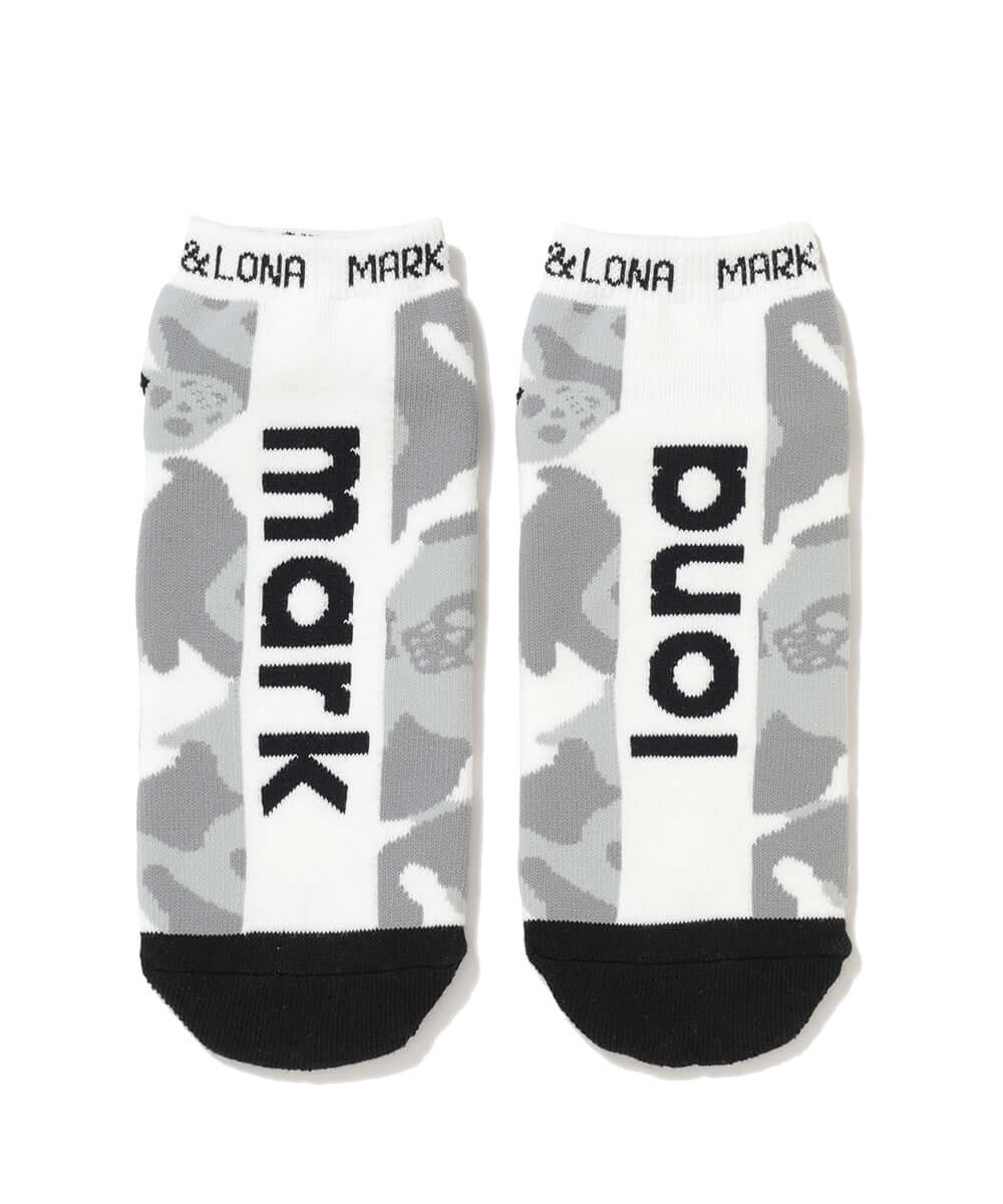Gauge Camo Ankle Socks MEN WHITE 25-27cm
