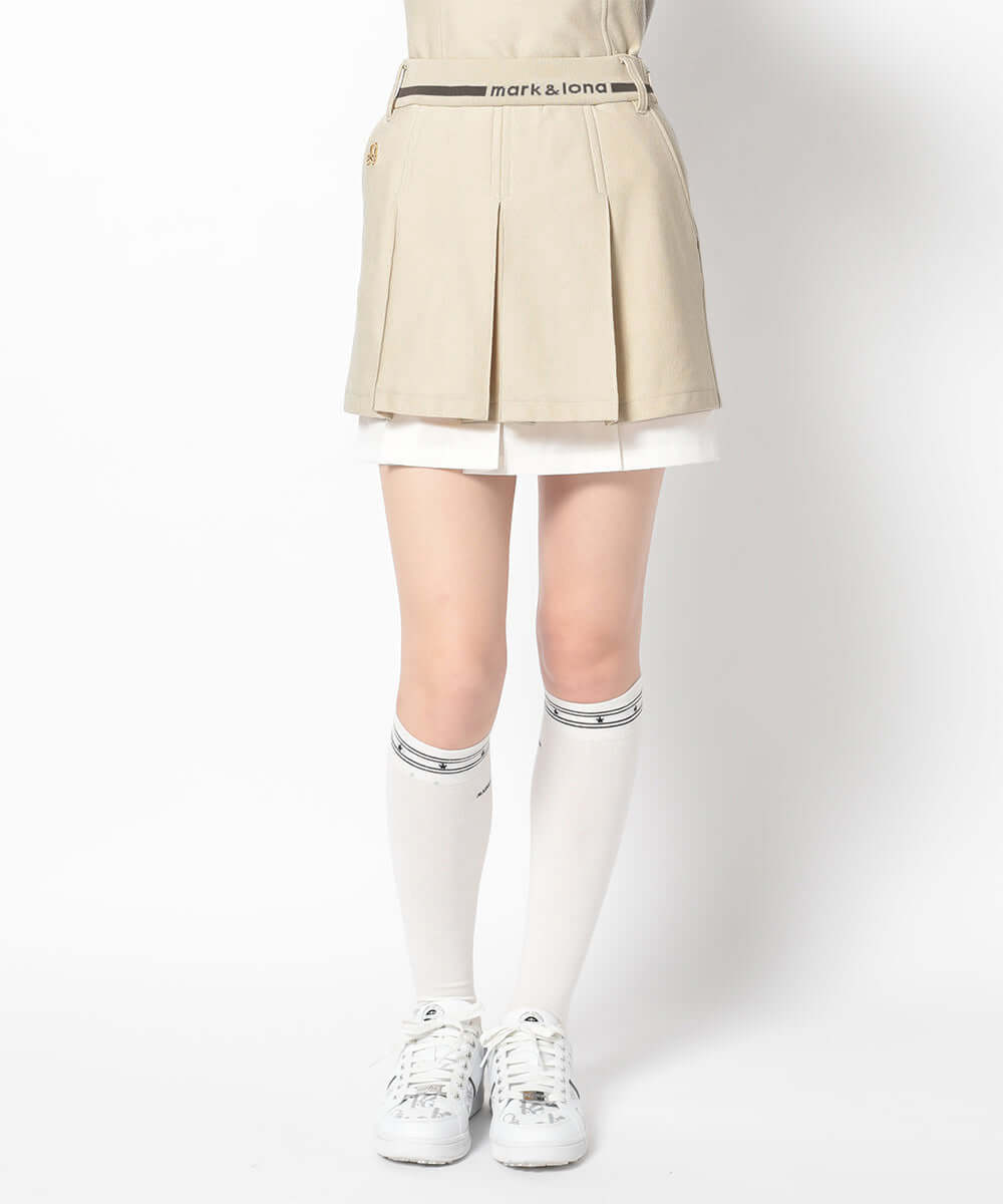 新品　WR NYLON 3D LOGO PLEATED SKIRT Cornel Layerd Pleated Skirt | WOMEN - MARK & LONA – MARK & LONA