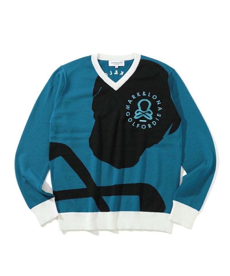 マーク＆ロナニットFace Merino Sweater
