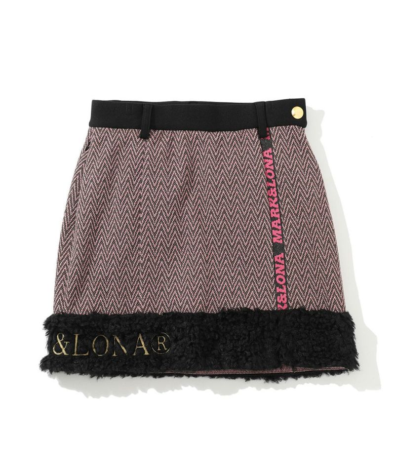 Lexa Fur Trim Skirt | WOMEN