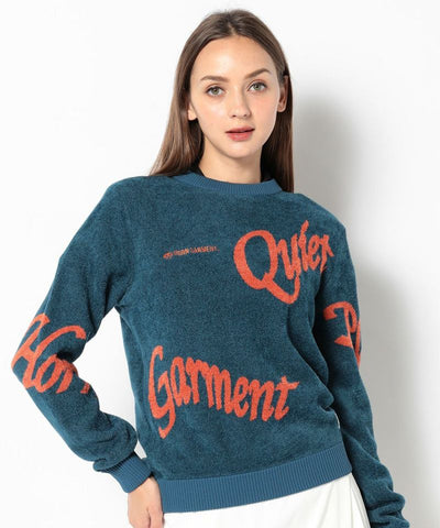 Arch Velour Sweater | WOMEN