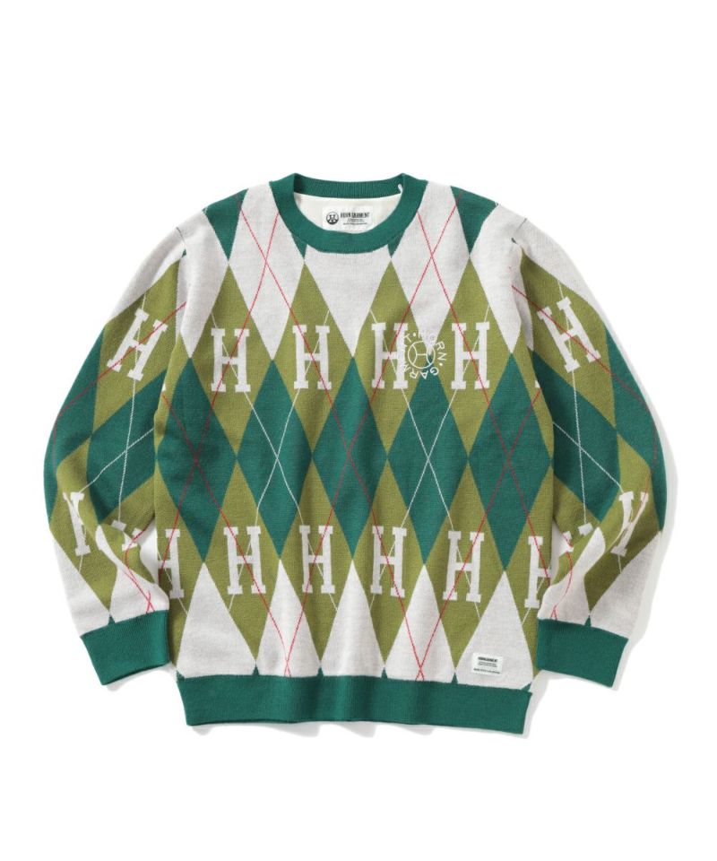 Alton Argyle Sweater | MEN - HORN GARMENT – MARK & LONA GLOBAL