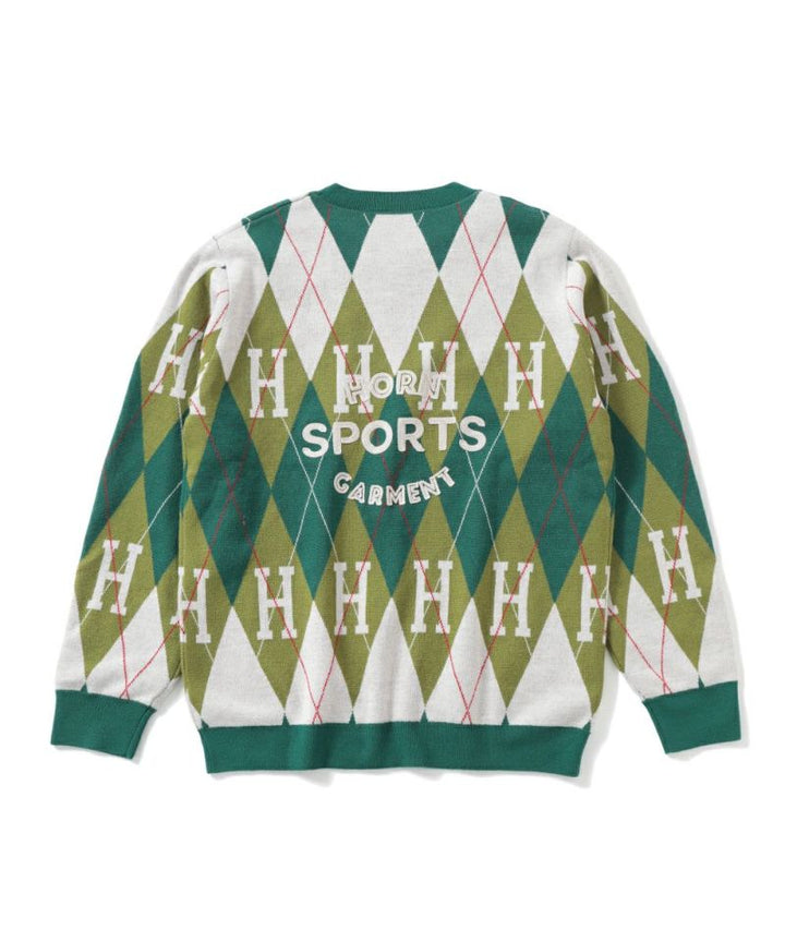 Alton Argyle Sweater | MEN - HORN GARMENT – MARK & LONA GLOBAL