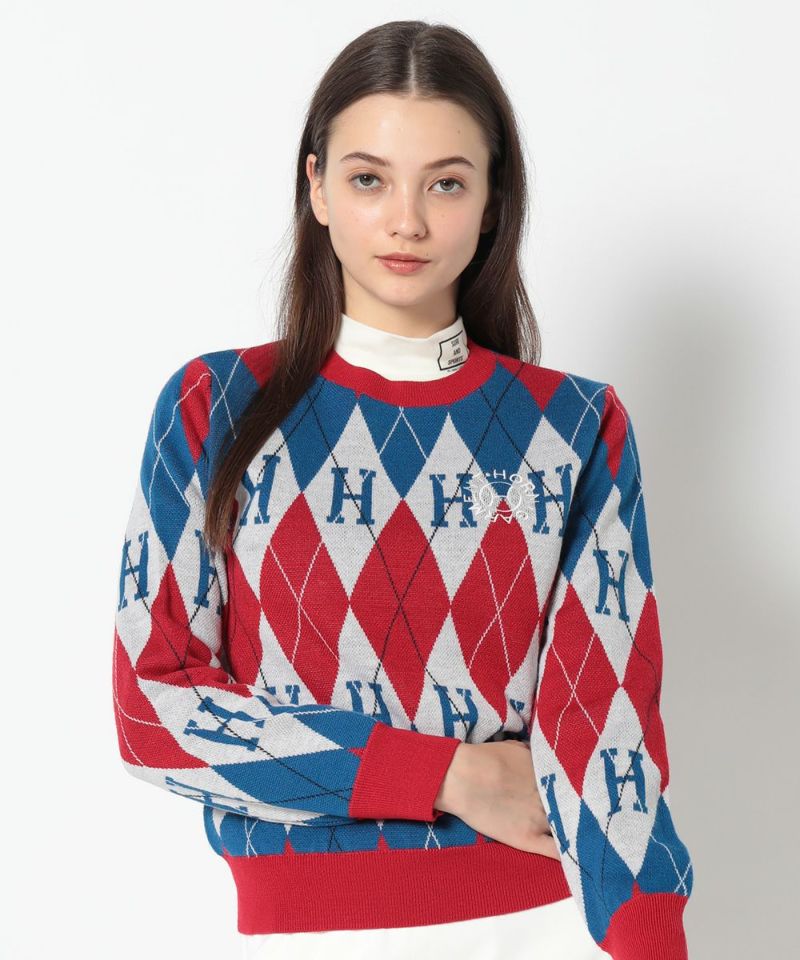 Alton Argyle Sweater | WOMEN
