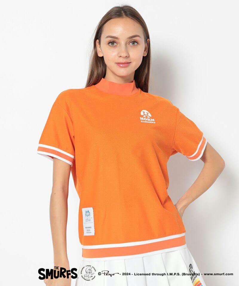 Calm Down Mock Neck Tee | WOMEN - HORN GARMENT x SMURFS – MARK 