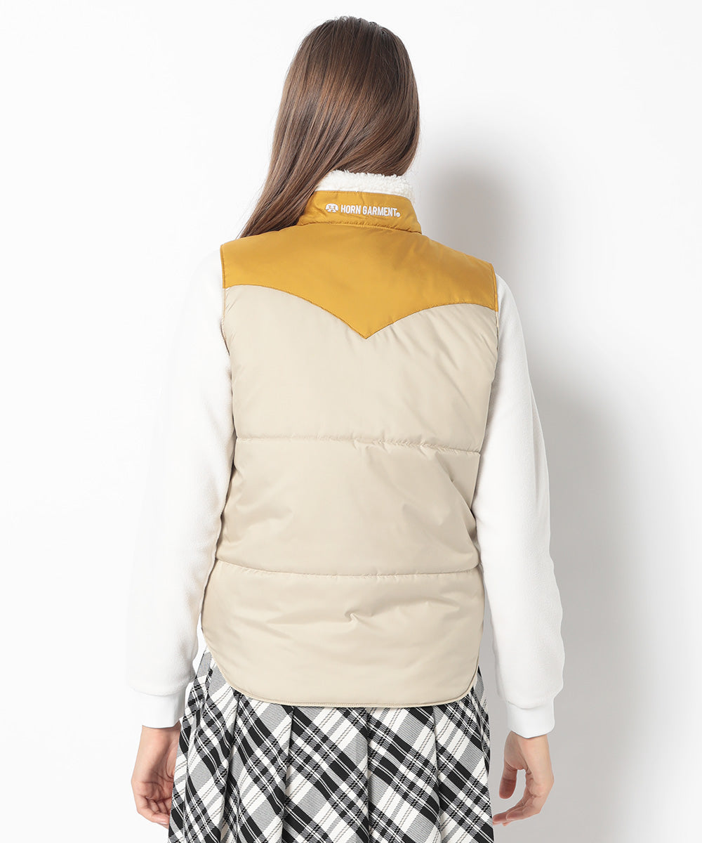 Beacon Crazy Pattern Western Puffer Vest | WOMEN