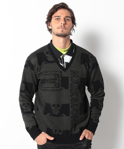 Pave Mesh Vee Knit | MEN