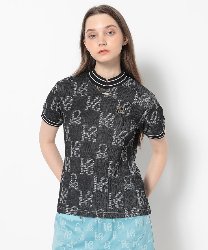 Ever Monogram Mock Neck Tee | WOMEN - MARK & LONA – MARK & LONA
