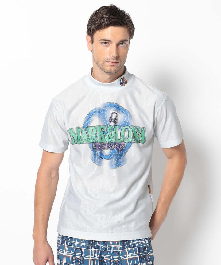 Clava Mesh Jacquard Mock Neck | MEN - MARK & LONA – MARK & LONA