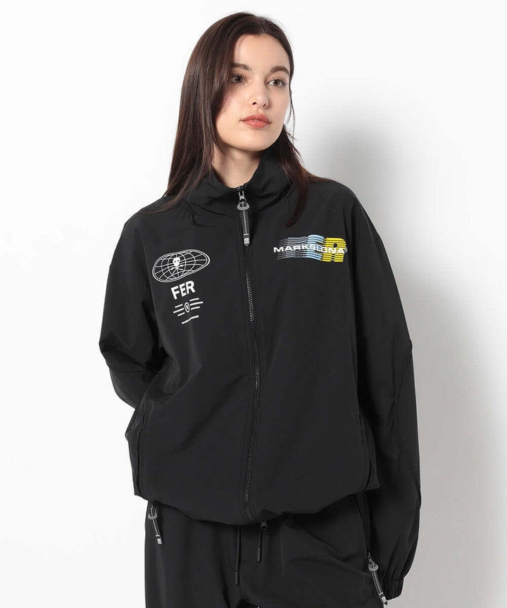 Contour Piped Stand Collar Jacket - FER COLLECTION – MARK & LONA