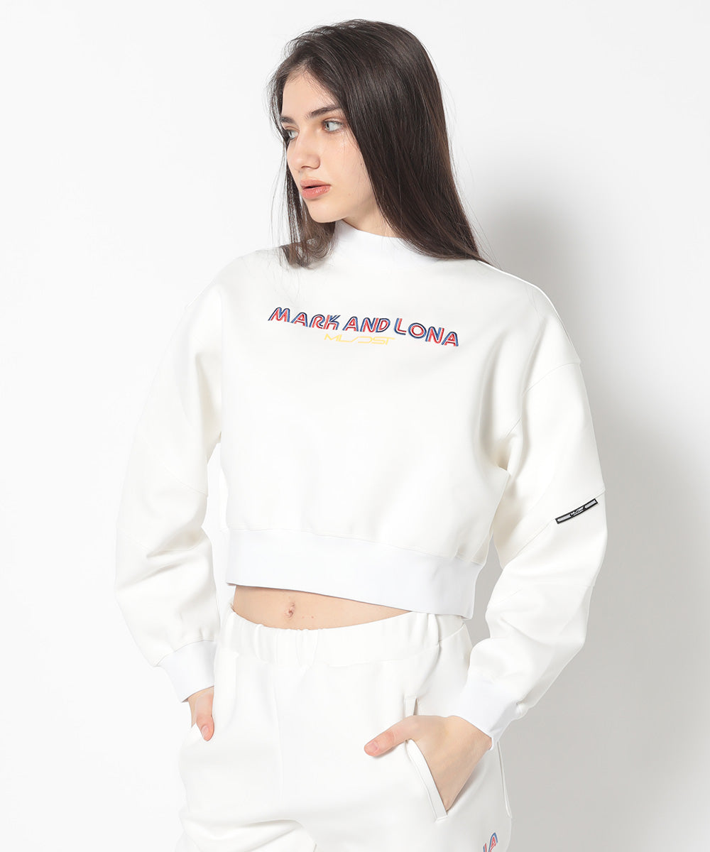 マークアンドロナ DST Panelled Sleeve Cropped Top DST Panelled Sleeve Cropped Top | WOMEN