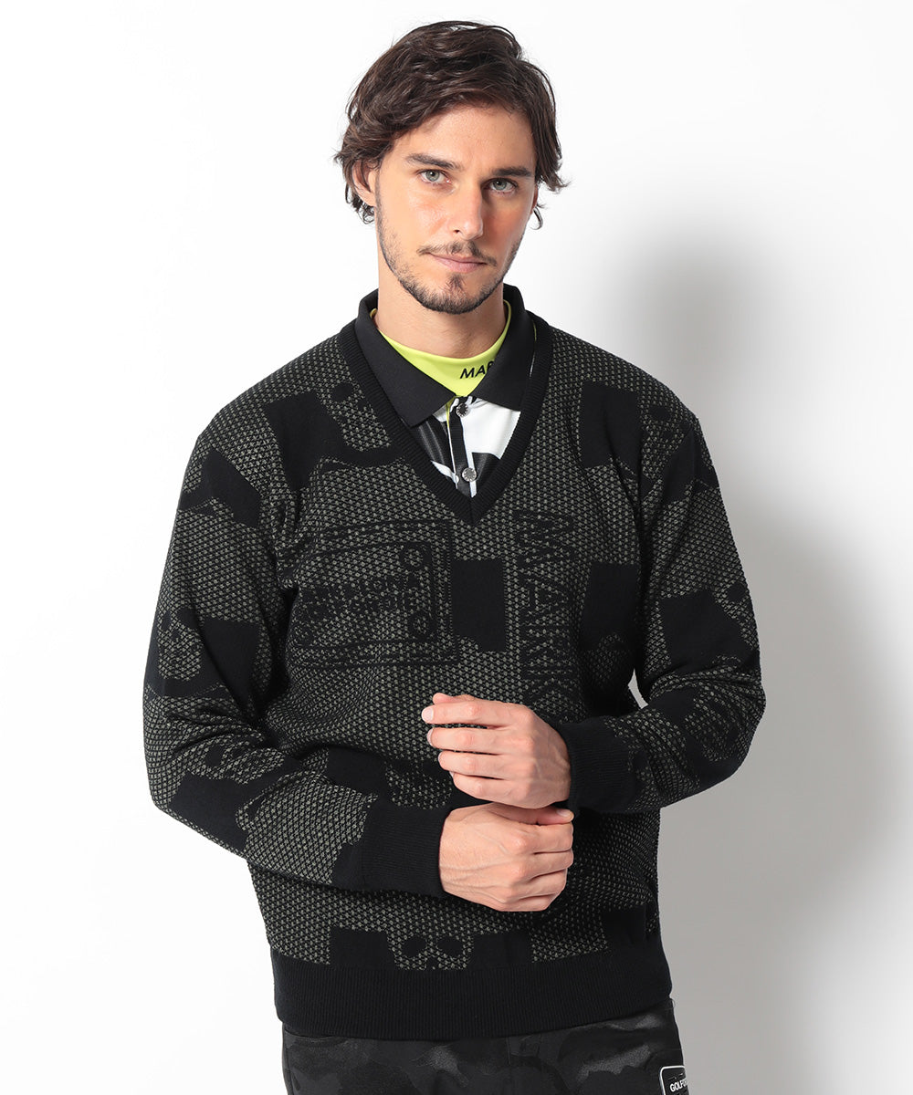 Pave Mesh Vee Knit | MEN