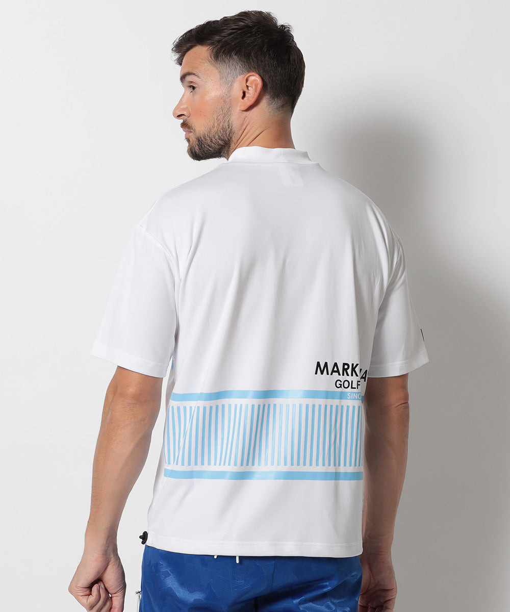 Louver Mock Neck Tee | MEN