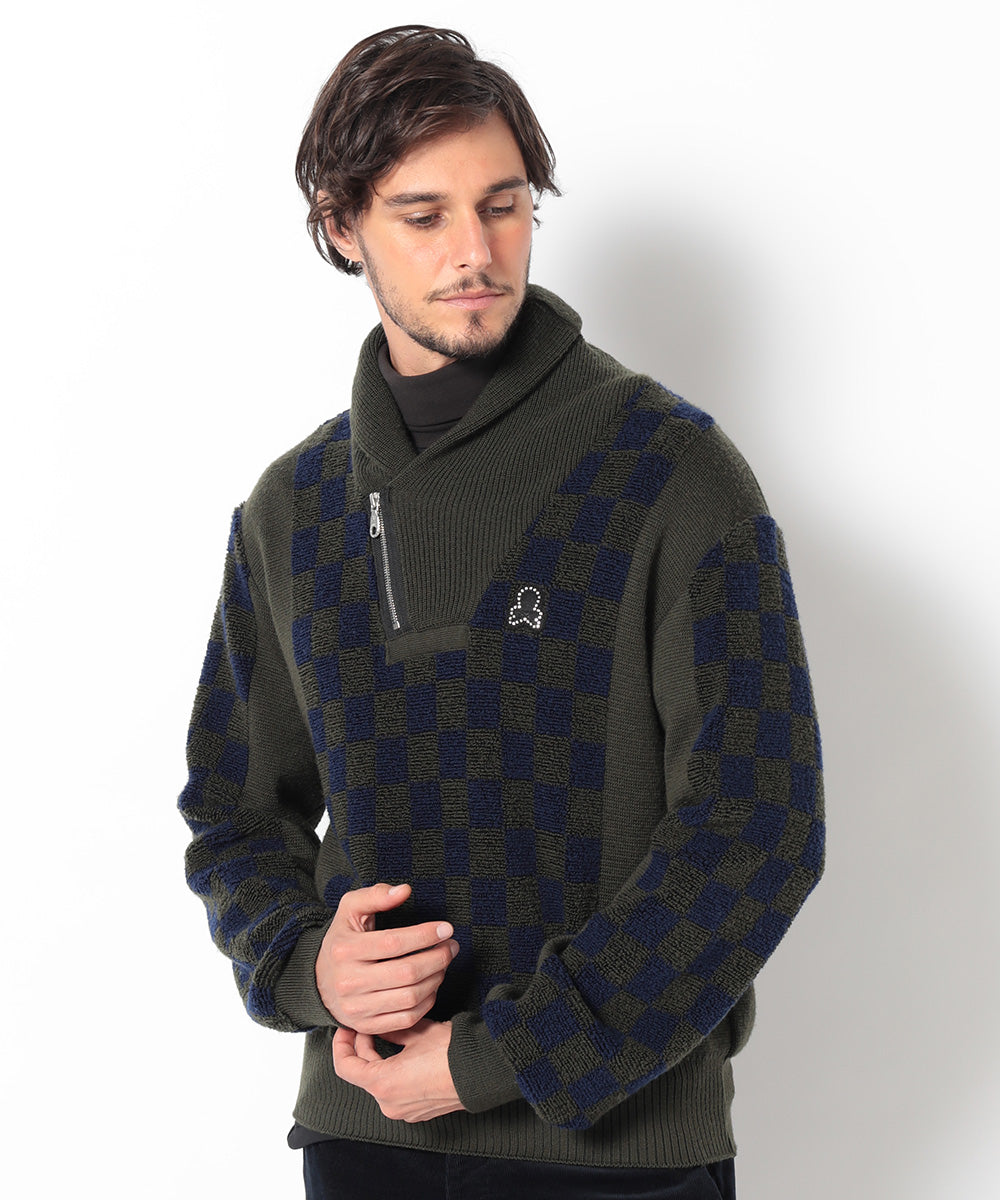 Olsen Pile Shawl Knit | MEN