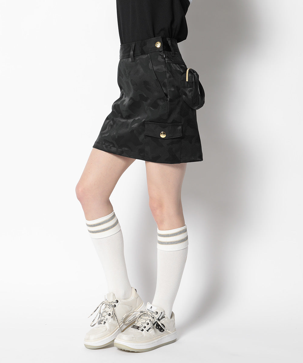 Plus-Size Merino Wool-Silk Sequin Knit Skirt