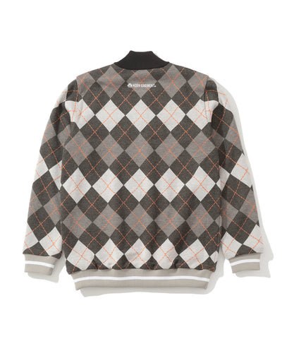 Swing Bobby Windproof Argyle Knit Bomber | MEN