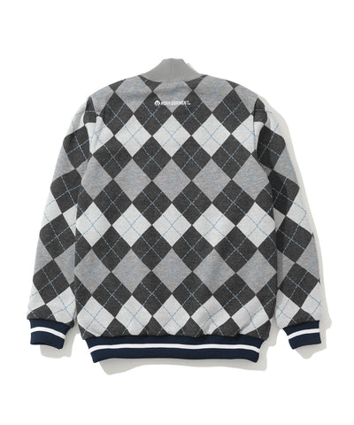 Swing Bobby Windproof Argyle Knit Bomber | MEN