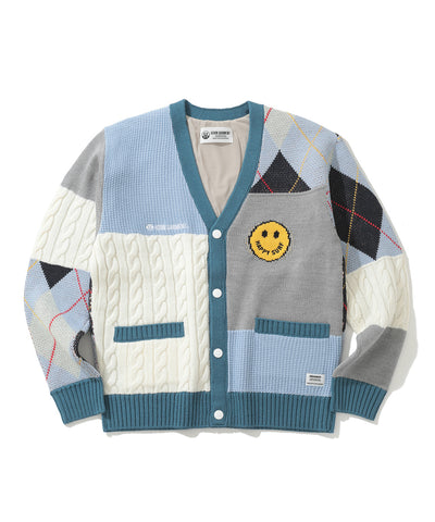 B.F.G Patchwork Golf Cardigan | MEN