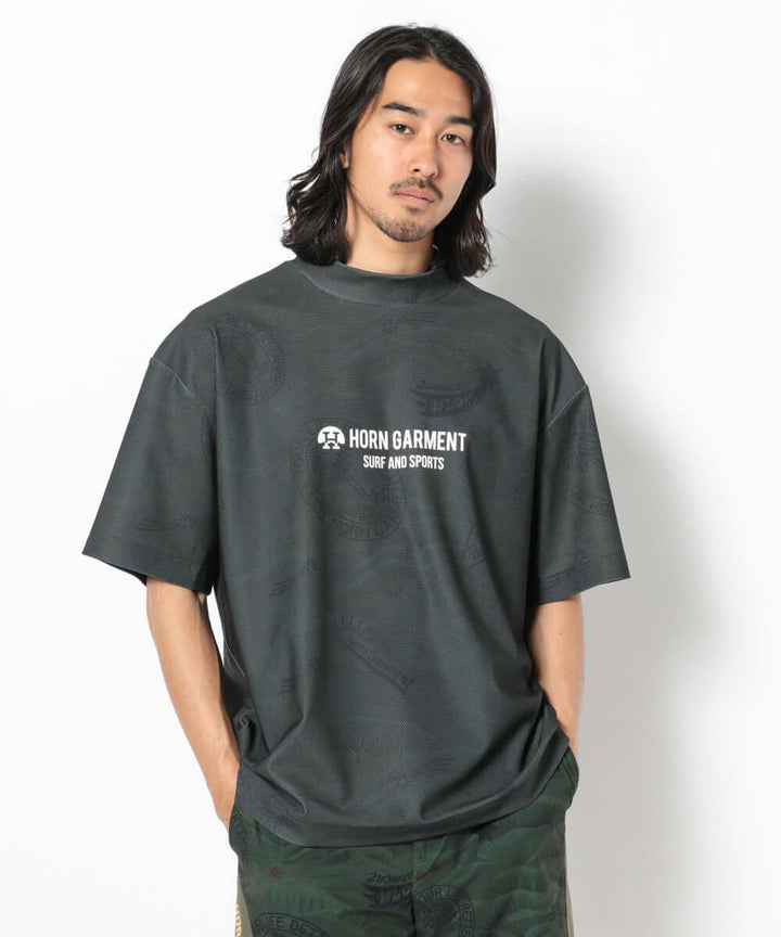Retro Hawaiian Mesh Mock Neck | MEN - HORN GARMENT – MARK & LONA 