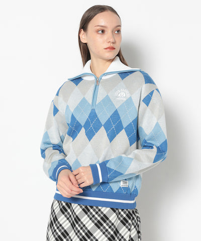 Woodville Argyle Sailor Collar Knit | WOMEN