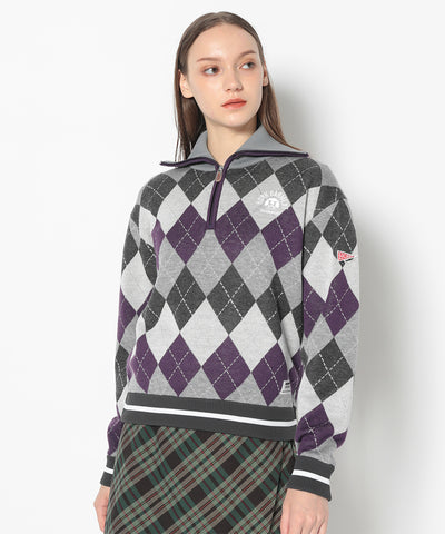 Woodville Argyle Sailor Collar Knit | WOMEN