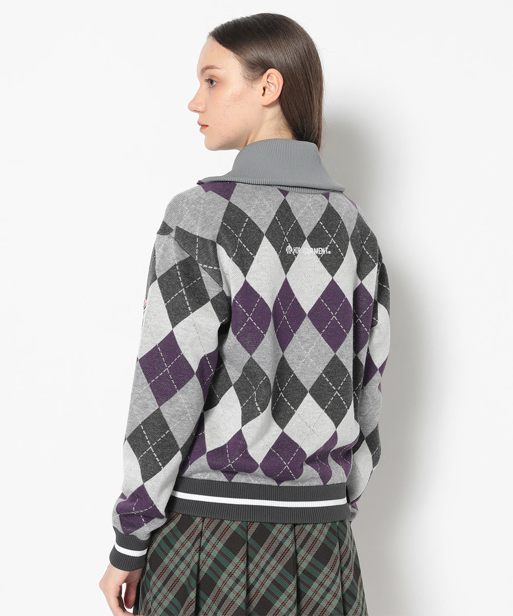 Woodville Argyle Sailor Collar Knit | WOMEN