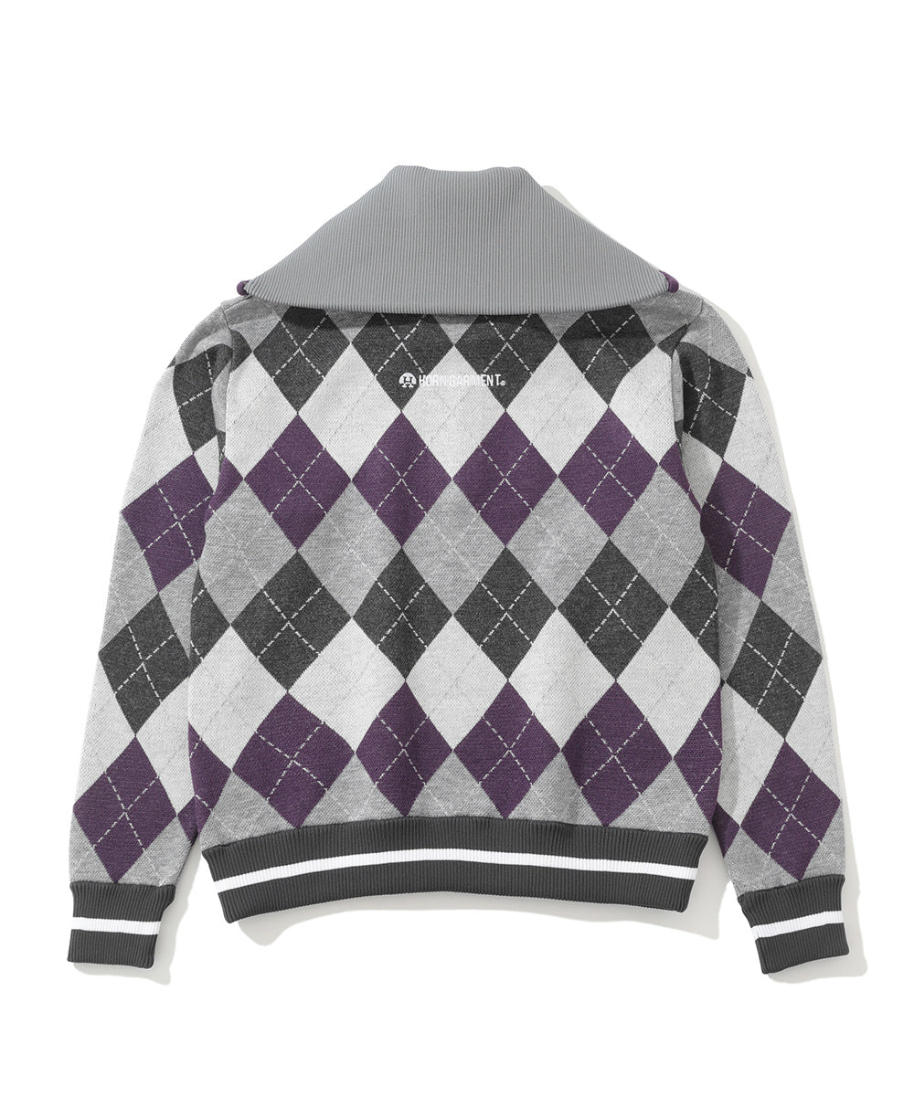 Woodville Argyle Sailor Collar Knit | WOMEN