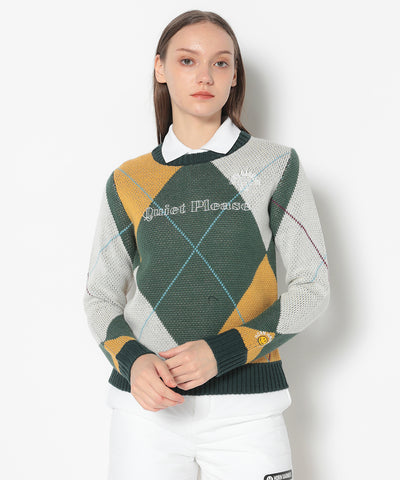 B.F.G Argyle Jacquard Knit | WOMEN