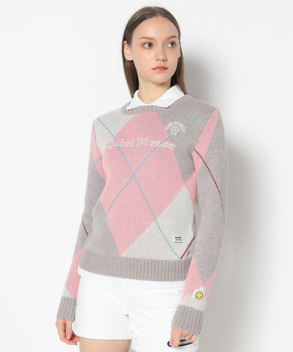 B.F.G Argyle Jacquard Knit | WOMEN