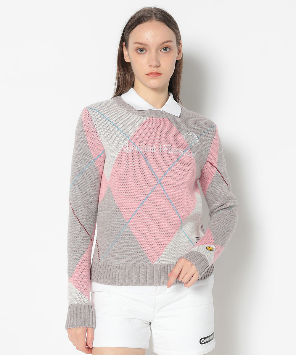 B.F.G Argyle Jacquard Knit | WOMEN