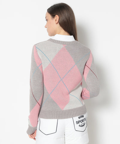 B.F.G Argyle Jacquard Knit | WOMEN