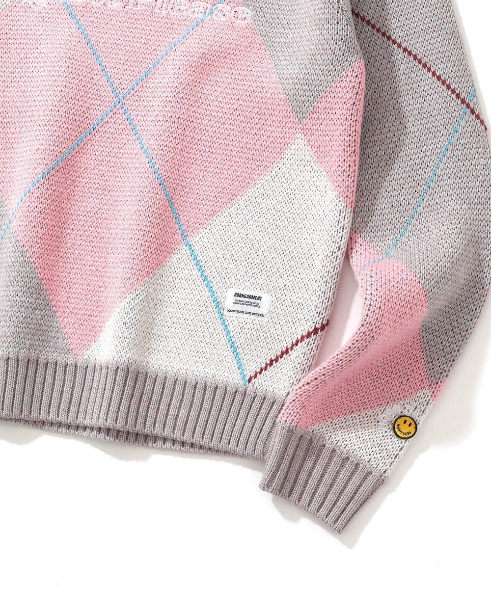 B.F.G Argyle Jacquard Knit | WOMEN