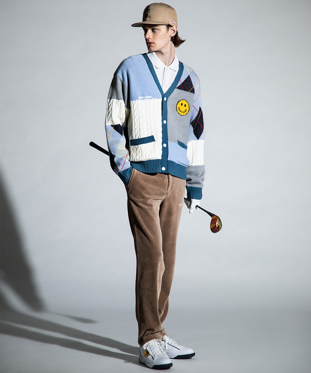 B.F.G Patchwork Golf Cardigan | MEN