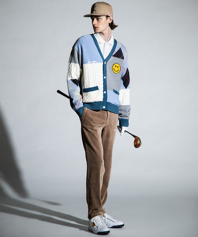 B.F.G Patchwork Golf Cardigan | MEN