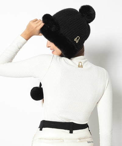 Jennie Fur Knit Cap | WOMEN