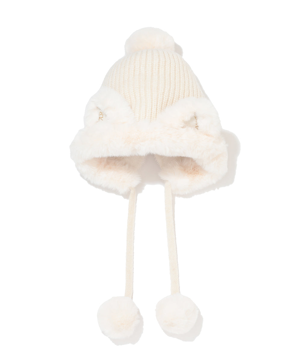 Jennie Fur Knit Cap | WOMEN