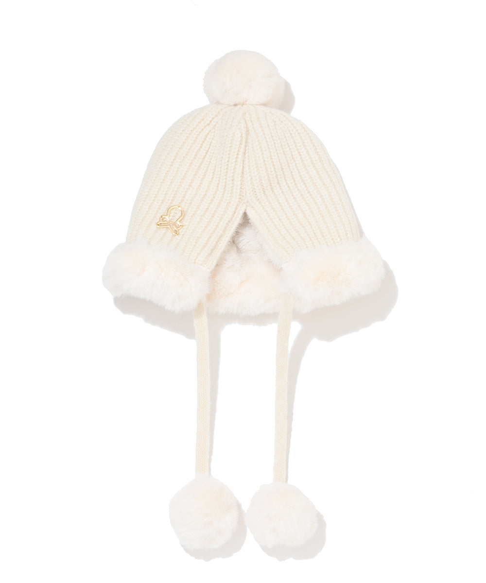 Jennie Fur Knit Cap | WOMEN