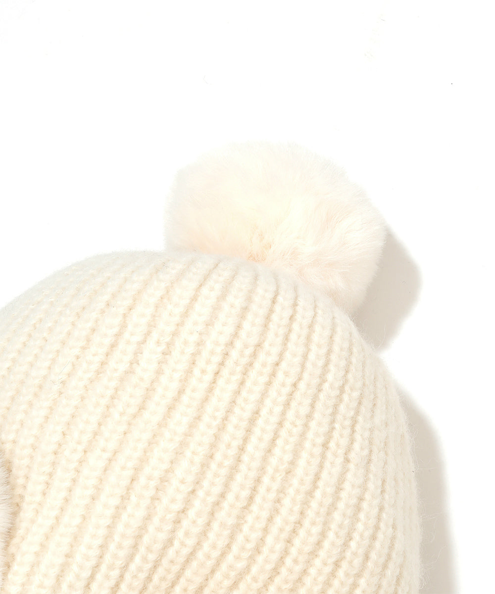 Jennie Fur Knit Cap | WOMEN