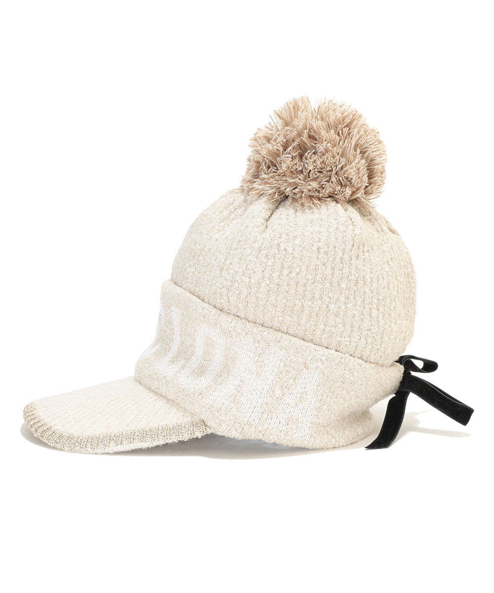 Scope Pom Visor Beanie | WOMEN