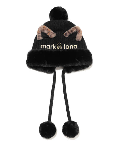 Furry Cat Leopard Beanie | WOMEN