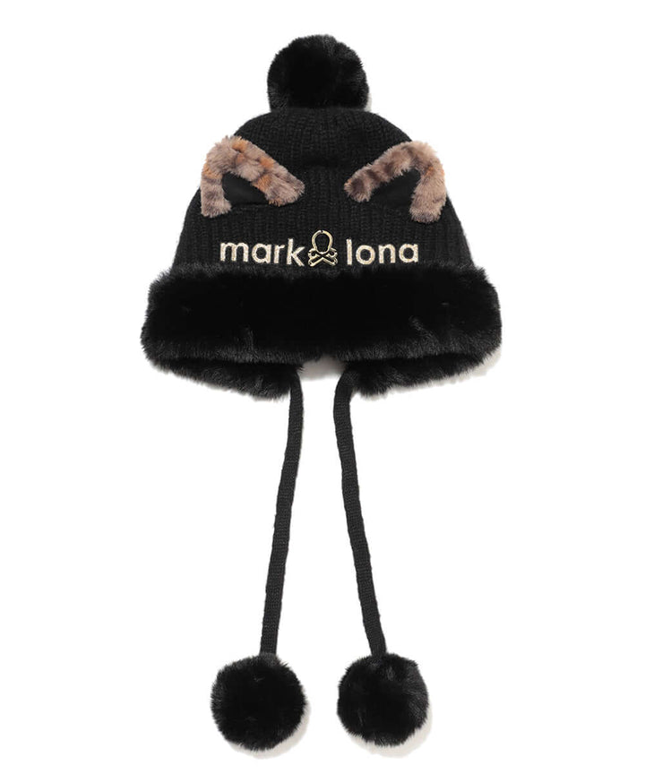 2点セット 25AW MARK&LONA Furry Cat Beanie Furry Cat Leopard Beanie | WOMEN - MARK & LONA – MARK & LONA