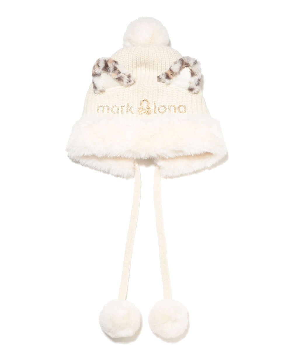 Furry Cat Leopard Beanie | WOMEN