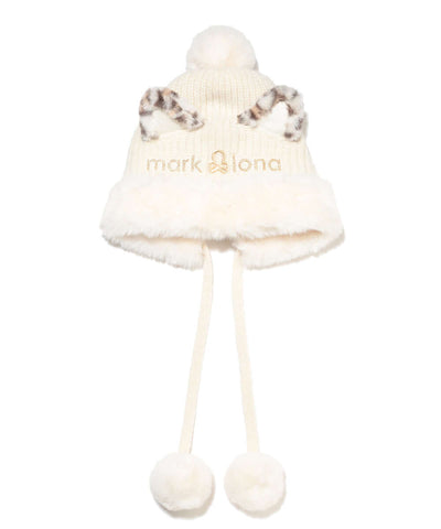 Furry Cat Leopard Beanie | WOMEN