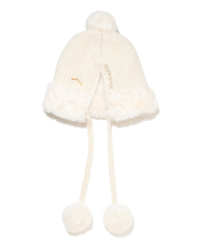 Furry Cat Leopard Beanie | WOMEN