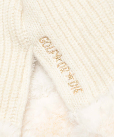 Furry Cat Leopard Beanie | WOMEN