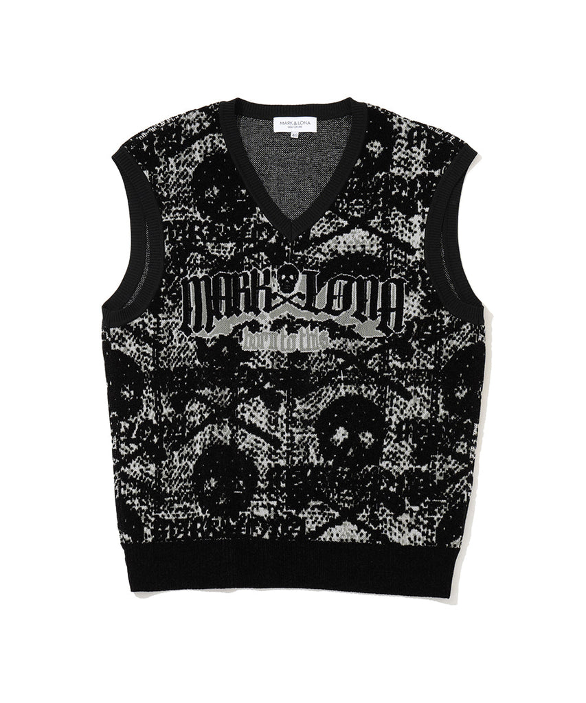 Fractur Anatomic Skull Jacquard Vest | MEN – MARK & LONA GLOBAL