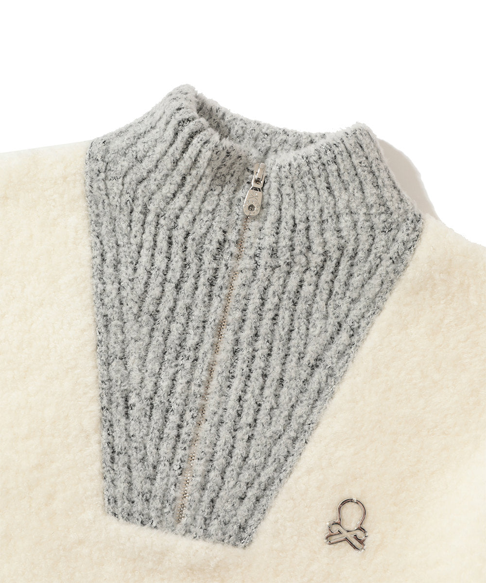 Lerma Boucle Half-Zip Knit | MEN