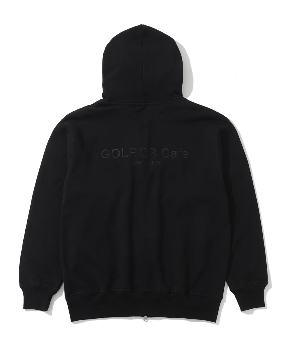 GOLF OR Café BLACK Zip Hoodie | MEN