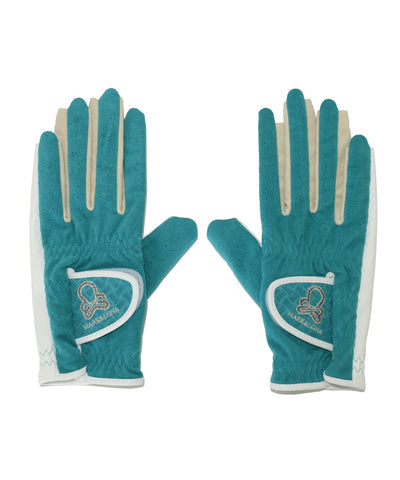 Vibrant Bicolor Suede Gloves[Pair] | MEN and WOMEN